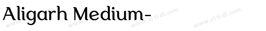 Aligarh Medium字体转换